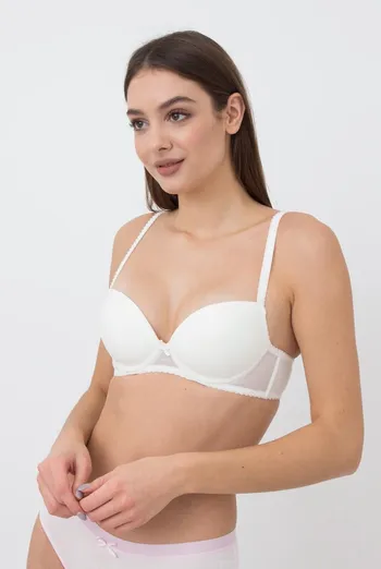 Бюстгальтер з формованою чашкою Basic cotton 1106/62 Giulia (ivory) Бюстгальтер з формованою чашкою Basic cotton 1106/62 Giulia (ivory)