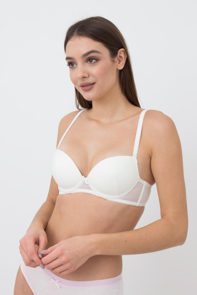 Бюстгальтер з формованою чашкою Basic cotton 1106/62 Giulia (ivory)