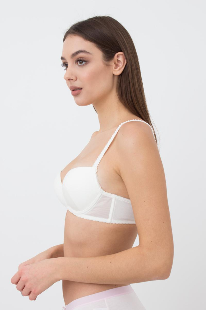Бюстгальтер з формованою чашкою Basic cotton 1106/62 Giulia (ivory)