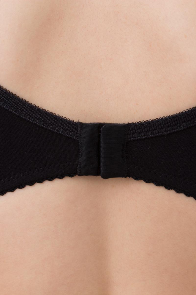 Бюстгальтер з формованою чашкою Basic cotton 1106/62 Giulia (black), чорний