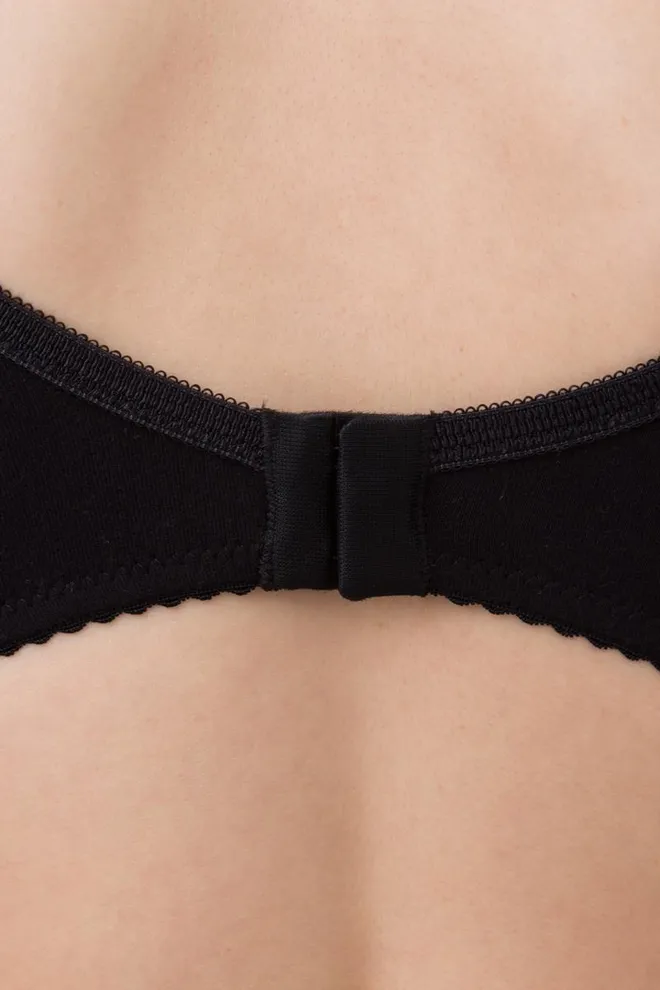 Бюстгальтер с формованной чашкой Basic cotton 1106/62 Giulia (black), черный