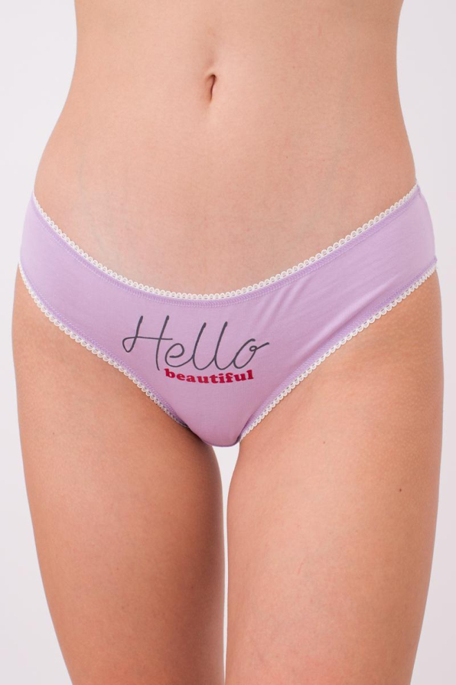 Жіночі труси сліпи Basic print 2301/60 Giulia (lilac)
