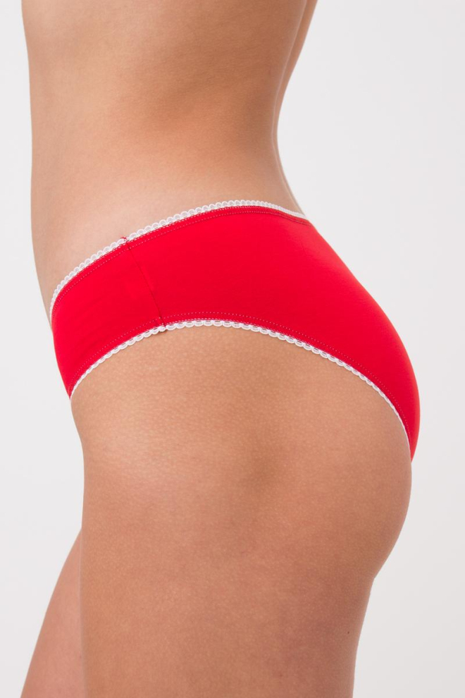 Жіночі труси сліпи Basic print 2301/60 Giulia (red/gnome)