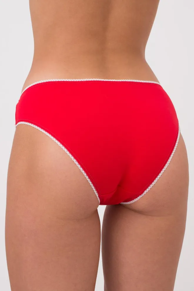 Женские трусы слипы Basic print 2301/60 Giulia (red/gnome)