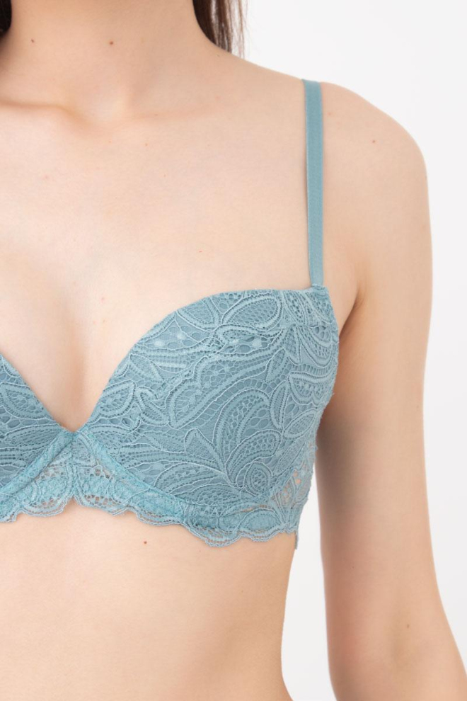 Мереживний бюстгальтер з формованими чашками Blue forest 1110/31 Giulia (light blue)