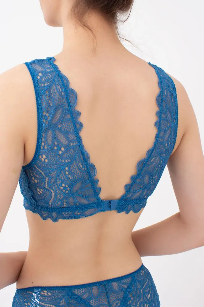 Кружевной бюстгальтер бралетт Blue forest 1604/31 Giulia (blue)