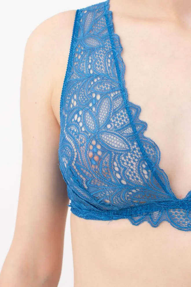 Кружевной бюстгальтер бралетт Blue forest 1604/31 Giulia (blue)
