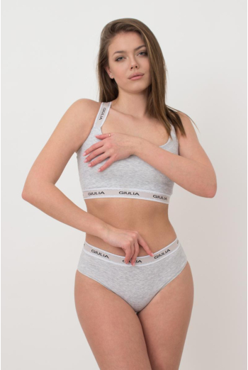 Жіночі труси бразиліана у рубчик Brasilian briefs rib 2201/60 Giulia (grey) Жіночі труси бразиліана у рубчик Brasilian briefs rib 2201/60 Giulia (grey)