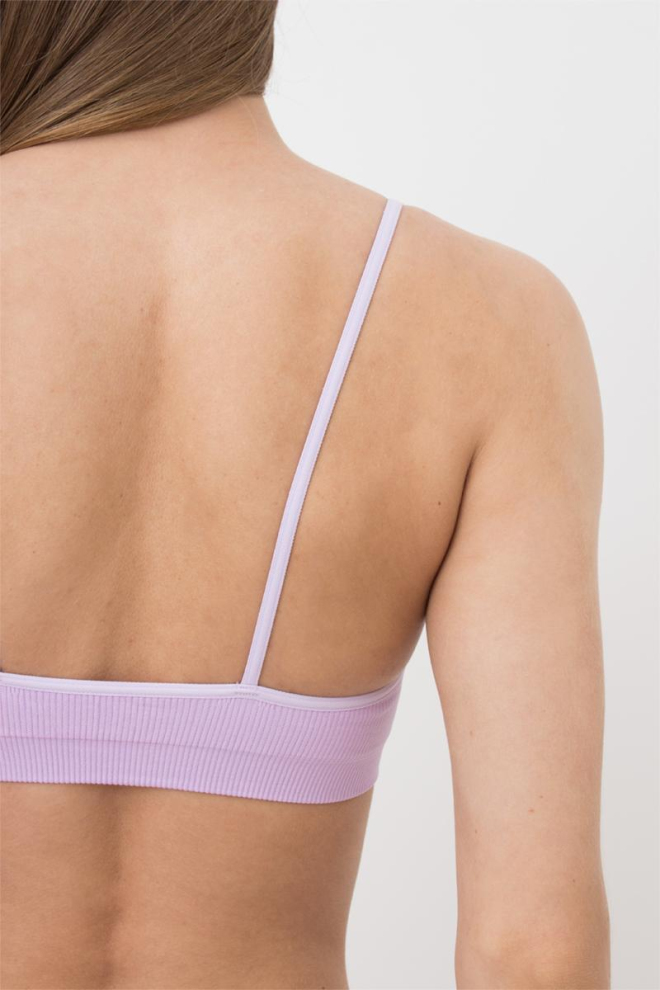 Безшовний топ в рубчик на тонких бретелях CAMI TOP RIB Giulia (orchid bloom), фіолетовий