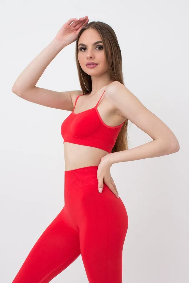 Безшовний топ на тонких бретелях Cami top Giulia (poinciana)