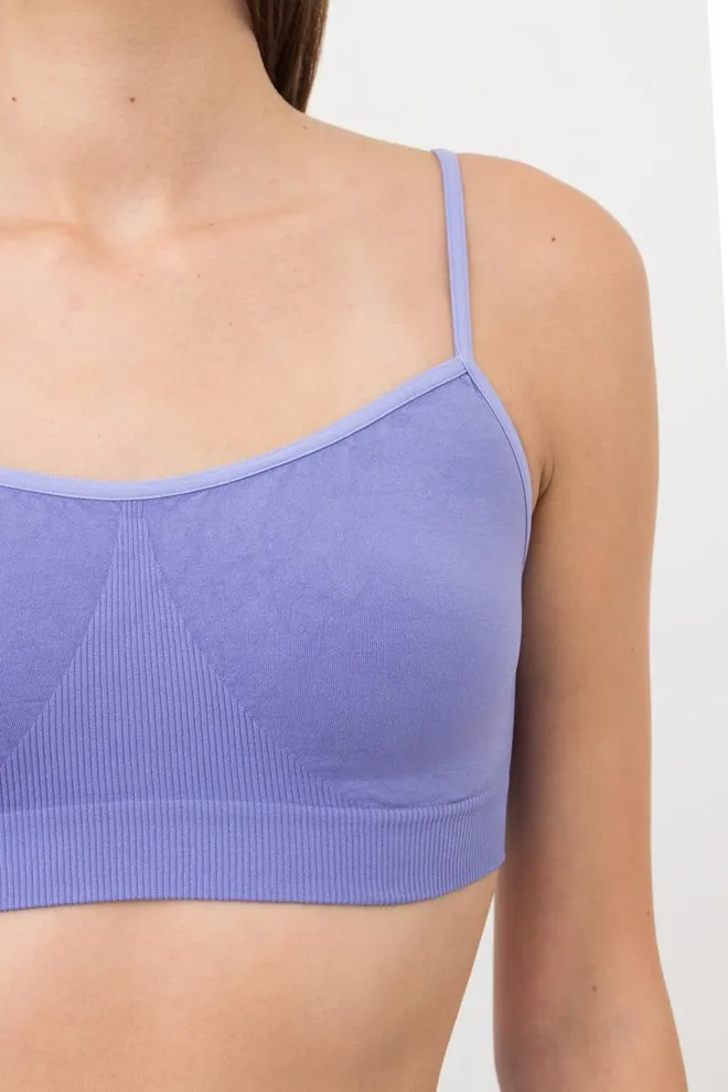 Безшовний топ на тонких бретелях Cami top Giulia (very peri)