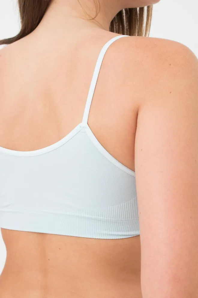 Безшовний топ на тонких бретелях Cami top Giulia (spun sugar)