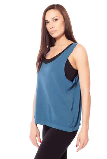 Майка жіноча спортивна Canotta sport melange color Giulia (ionio) Майка жіноча спортивна Canotta sport melange color Giulia (ionio)