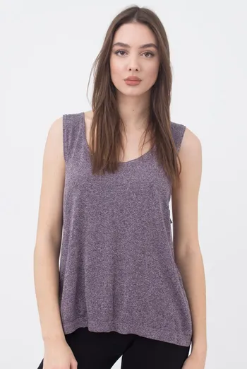 Майка жіноча спортивна Canotta sport melange color Giulia (sweet lilac)