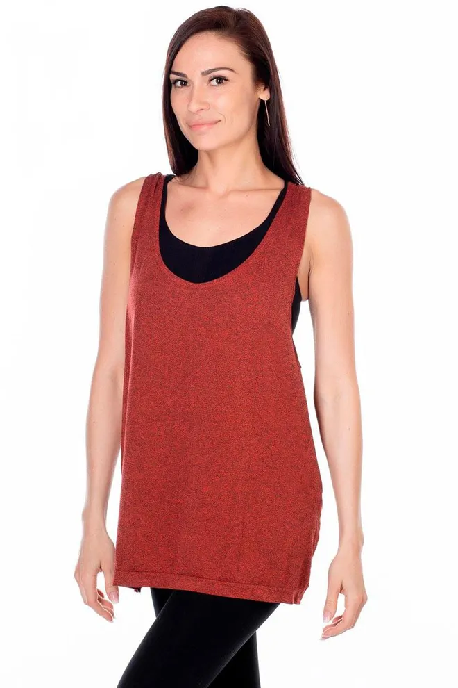 Майка женская спортивная Canotta sport melange color Giulia (fiesta)