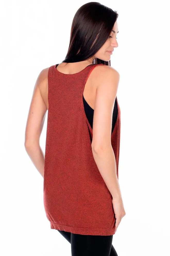 Майка женская спортивная Canotta sport melange color Giulia (fiesta)