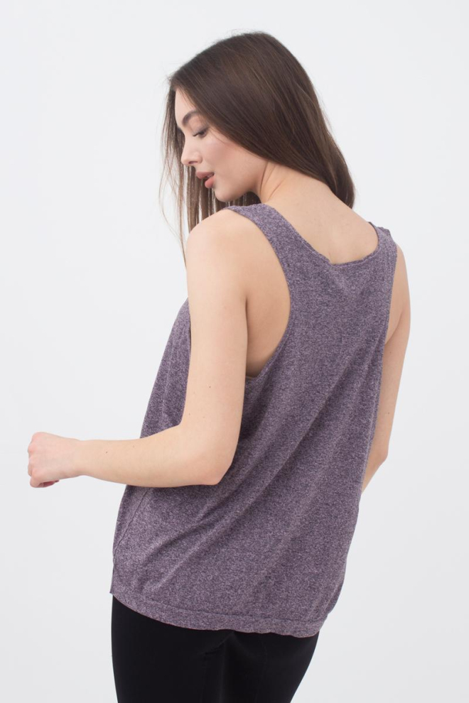Майка жіноча спортивна Canotta sport melange color Giulia (sweet lilac)