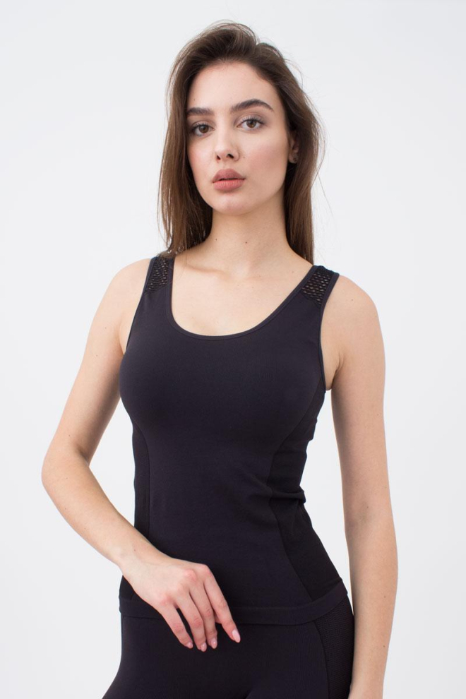 Майка жіноча спортивна Canotta sport rete essential Giulia (greystone)