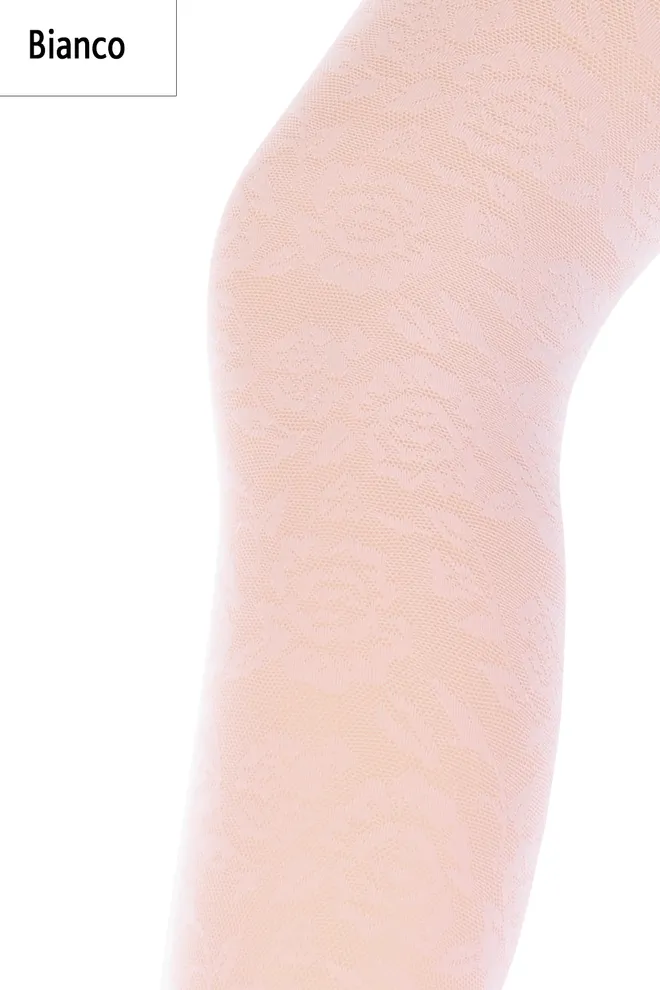 CARLY 40 model 2 Дитячі колготки з малюнком TM GIULIA  (bianco)