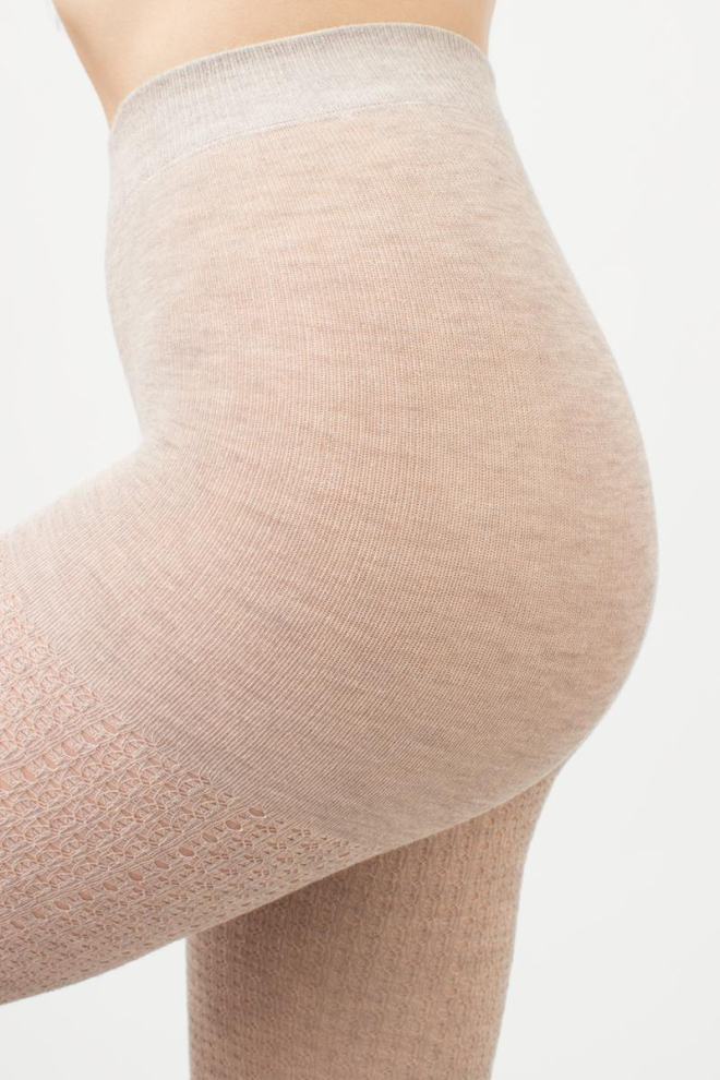 Колготки жіночі теплі з візерунком Cashmere Fashion Net 120 den model 4 Giulia (sand)