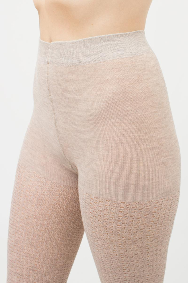 Колготки жіночі теплі з візерунком Cashmere Fashion Net 120 den model 4 Giulia (sand)