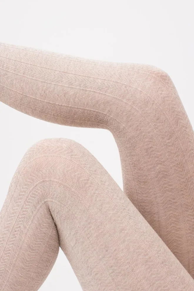 Классические теплые колготки Cashmere touch fashion model 1 Giulia (sand)