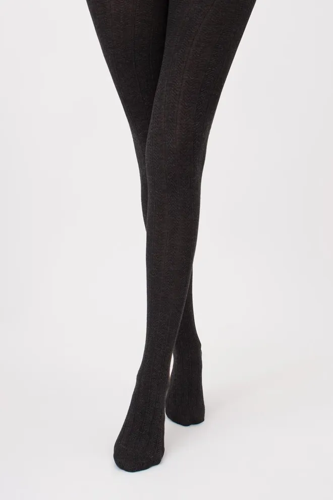 Классические теплые колготки Cashmere touch fashion model 1 Giulia (stone)