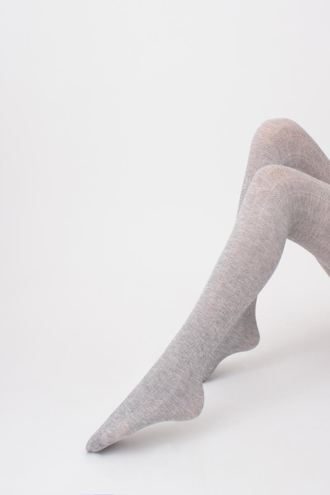 Класичні теплі колготки Cashmere touch fashion model 1 Giulia (light grey melange)