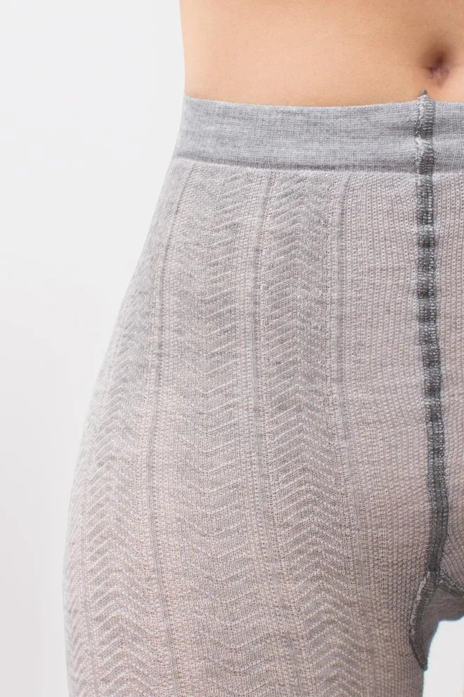 Классические теплые колготки Cashmere touch fashion model 1 Giulia (light grey melange)