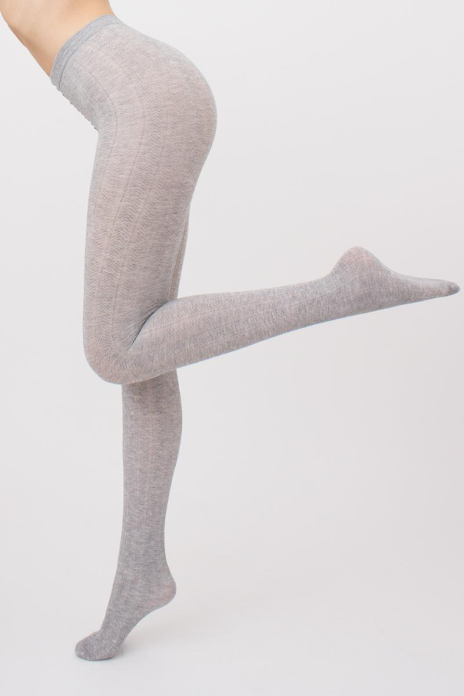 Класичні теплі колготки Cashmere touch fashion model 1 Giulia (light grey melange)