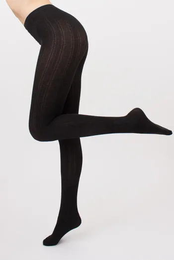 Классические теплые колготки Cashmere touch fashion model 1 Giulia (black), черный