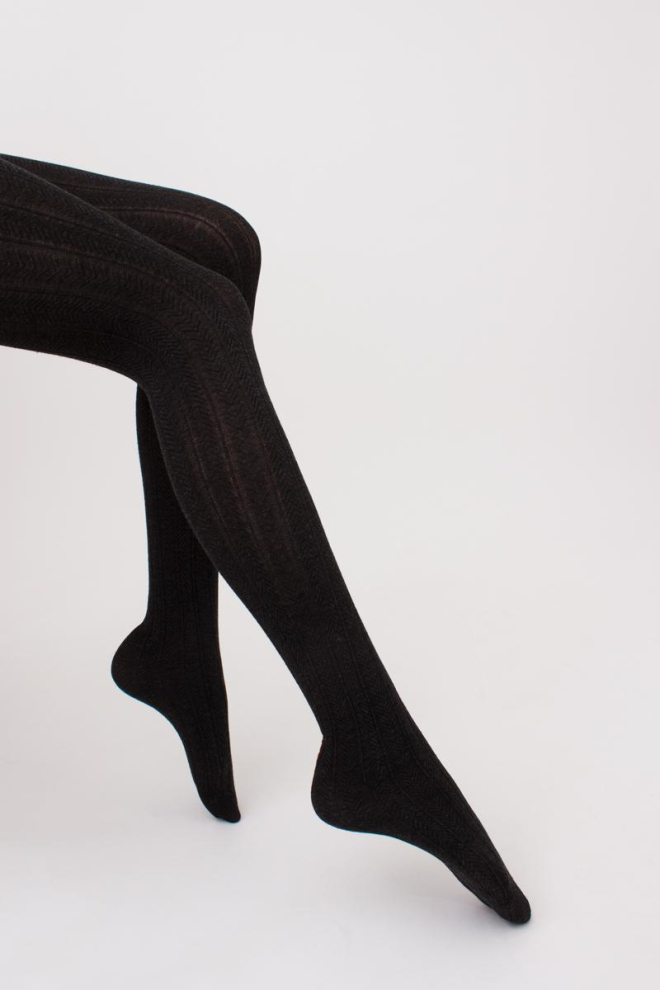 Класичні теплі колготки Cashmere touch fashion model 1 Giulia (black), чорний