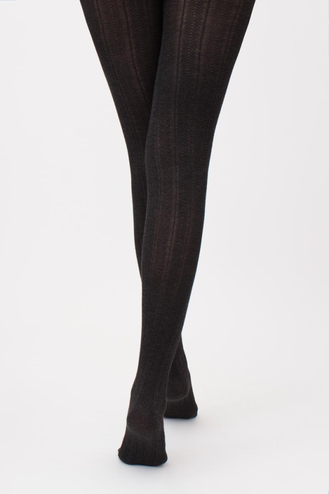 Класичні теплі колготки Cashmere touch fashion model 1 Giulia (black), чорний