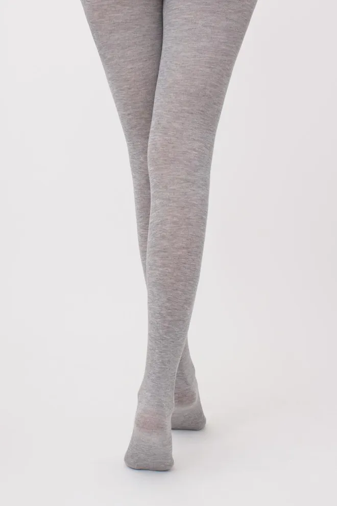 Класичні теплі колготки Cashmere touch Giulia (light grey melange)