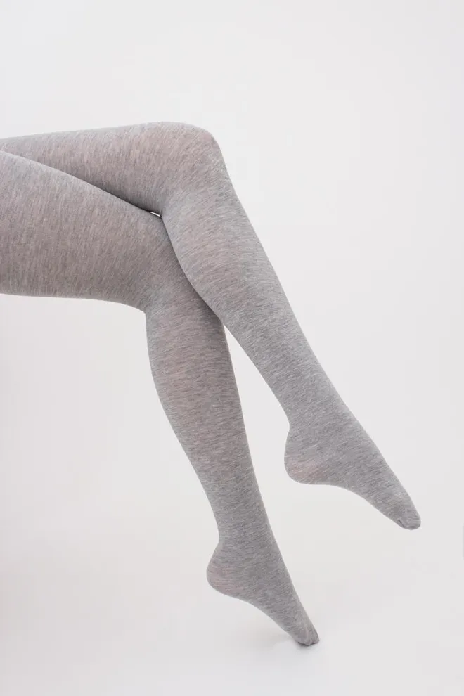 Класичні теплі колготки Cashmere touch Giulia (light grey melange)