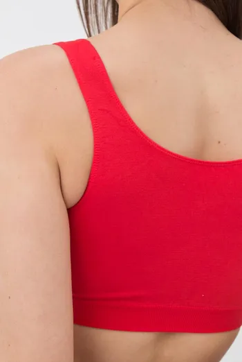 Бесшовный топ на широких бретелях Classic top Giulia (poinciana)