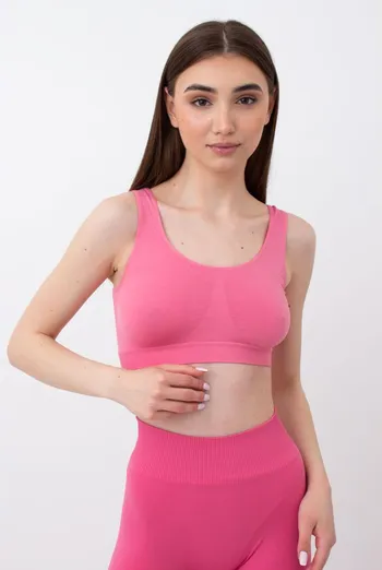 Бесшовный топ на широких бретелях Classic top Giulia (bubblegum) Бесшовный топ на широких бретелях Classic top Giulia (bubblegum)