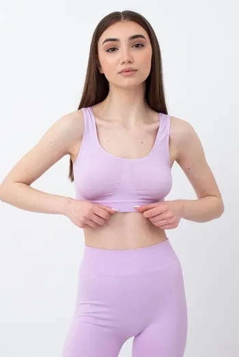 Бесшовный топ на широких бретелях Classic top Giulia (orchid bloom)