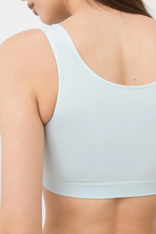 Бесшовный топ на широких бретелях Classic top Giulia (spun sugar)