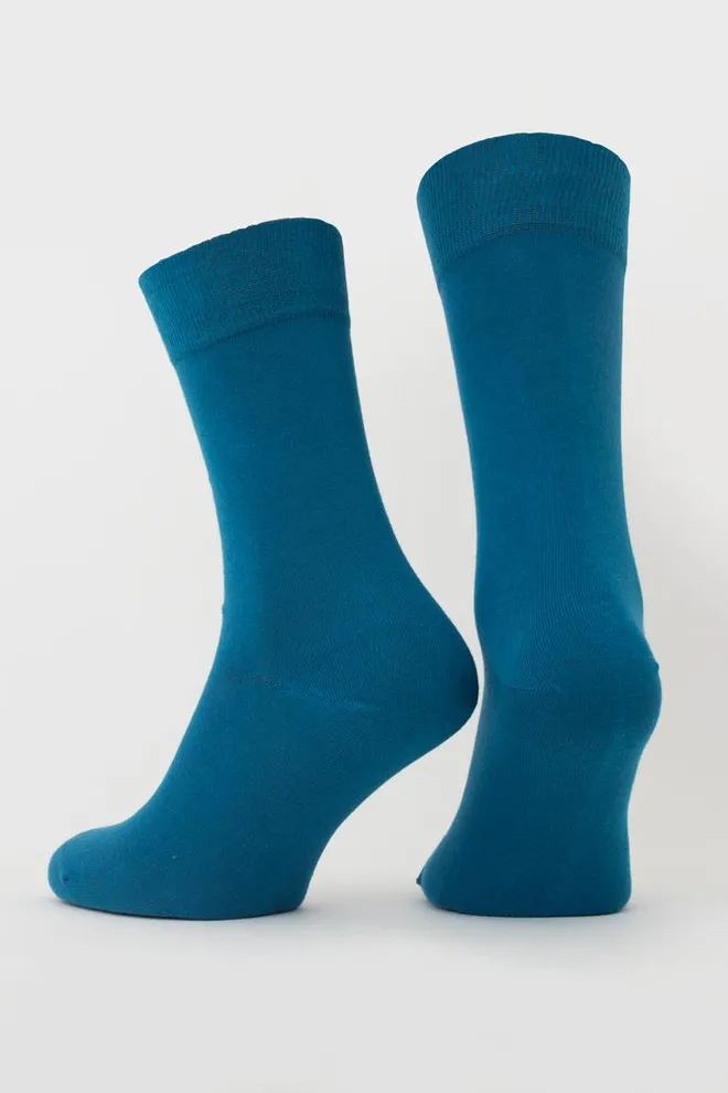 Носки мужские высокие однотонные Comfort color Giulia (turquoise)