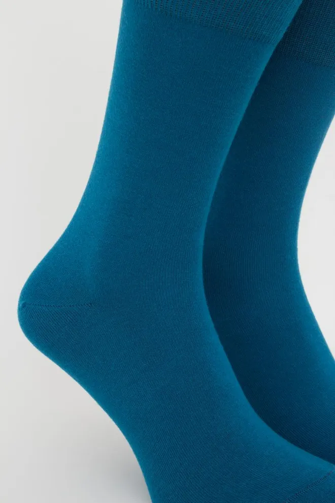 Носки мужские высокие однотонные Comfort color Giulia (turquoise)