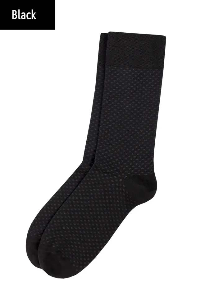 Классические мужские носки COMFORT MELANGE model 3 TM GIULIA  (black)