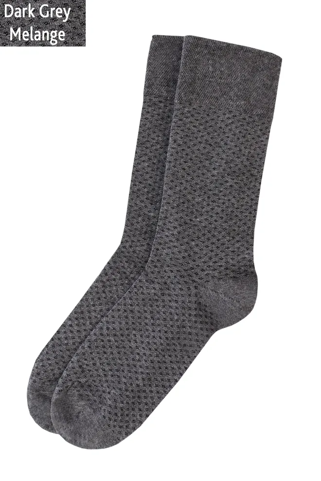 Классические мужские носки COMFORT MELANGE model 3 TM GIULIA  (dark grey melange)