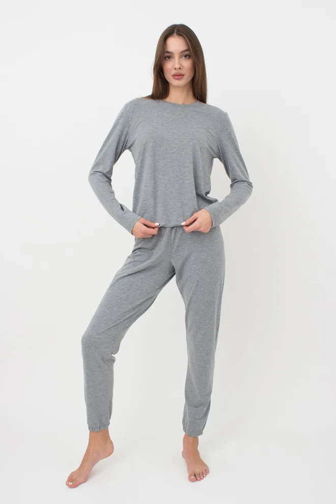 Пижама женская со штанами Comfort style 5323/030 Giulia (light grey melange)