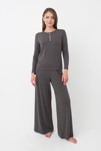Пижама женская со штанами Comfort style 5333/030 Giulia (dark grey melange) Пижама женская со штанами Comfort style 5333/030 Giulia (dark grey melange)