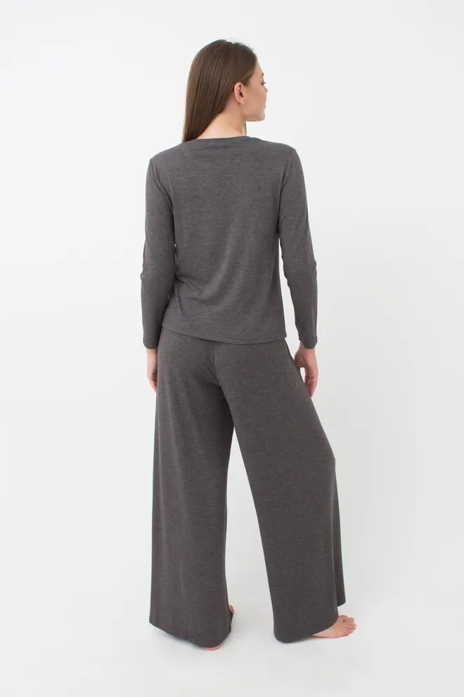 Піжама жіноча зі штанями Comfort style 5333/030 Giulia (dark grey melange)