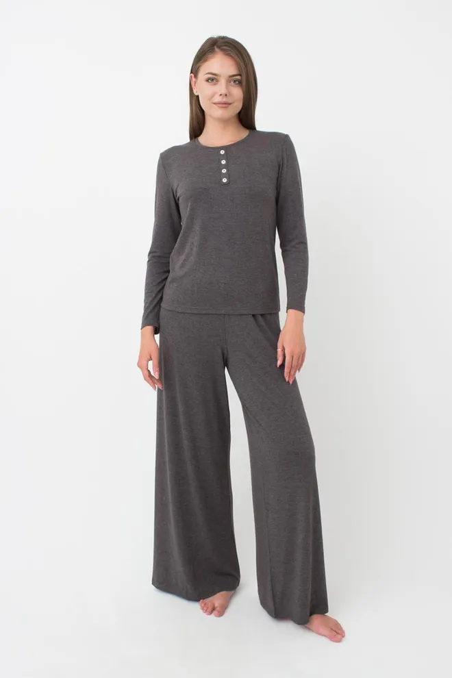 Піжама жіноча зі штанями Comfort style 5333/030 Giulia (dark grey melange)
