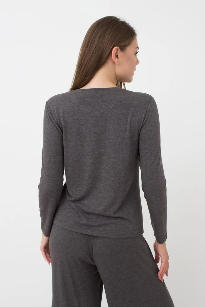 Піжама жіноча зі штанями Comfort style 5333/030 Giulia (dark grey melange)