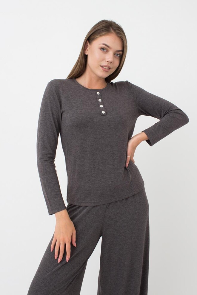Пижама женская со штанами Comfort style 5333/030 Giulia (dark grey melange)