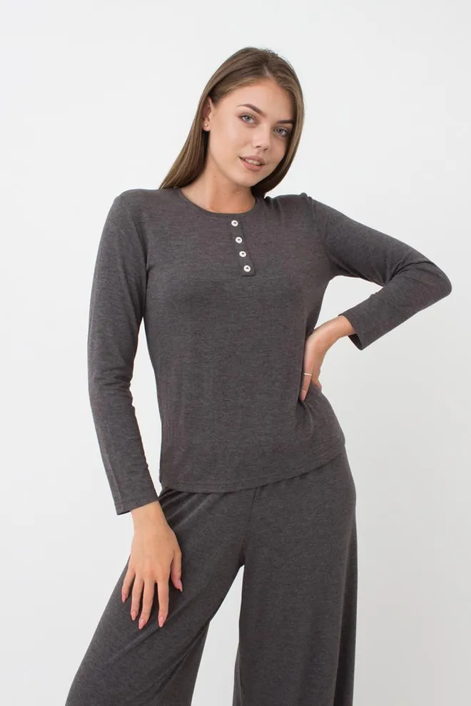 Піжама жіноча зі штанями Comfort style 5333/030 Giulia (dark grey melange)